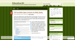 Desktop Screenshot of educationsg.wordpress.com