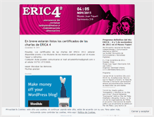 Tablet Screenshot of ericademisiones.wordpress.com