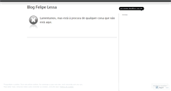 Desktop Screenshot of lessafelipe.wordpress.com