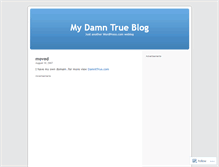 Tablet Screenshot of damntrue.wordpress.com
