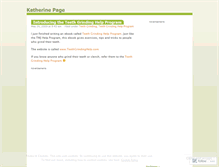 Tablet Screenshot of katherinepage.wordpress.com
