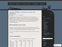 Tablet Screenshot of cspann.wordpress.com