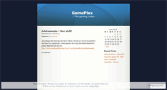 Desktop Screenshot of gameplex.wordpress.com