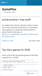 Mobile Screenshot of gameplex.wordpress.com