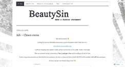 Desktop Screenshot of beautysin.wordpress.com