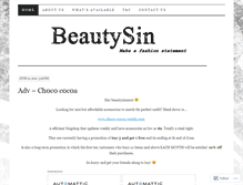 Tablet Screenshot of beautysin.wordpress.com