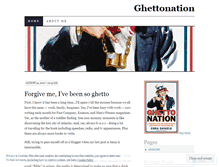 Tablet Screenshot of ghettonation.wordpress.com