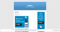 Desktop Screenshot of haliku.wordpress.com