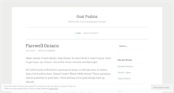 Desktop Screenshot of goatpsalms.wordpress.com