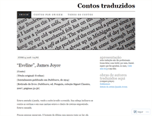 Tablet Screenshot of contostraduzidos.wordpress.com