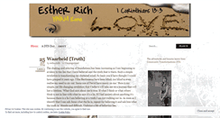 Desktop Screenshot of estherrich.wordpress.com