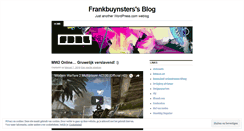 Desktop Screenshot of frankbuynsters.wordpress.com