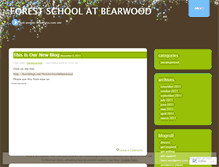 Tablet Screenshot of forestschoolatbearwood.wordpress.com