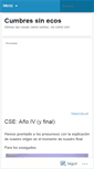 Mobile Screenshot of cumbressinecos.wordpress.com