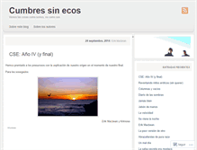 Tablet Screenshot of cumbressinecos.wordpress.com