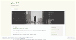 Desktop Screenshot of misszp.wordpress.com