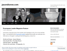 Tablet Screenshot of jasondionne.wordpress.com