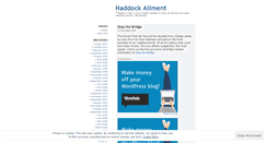 Desktop Screenshot of haddockailment.wordpress.com