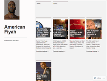 Tablet Screenshot of americanfiyah.wordpress.com