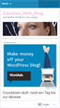 Mobile Screenshot of claudiasblogwelt.wordpress.com