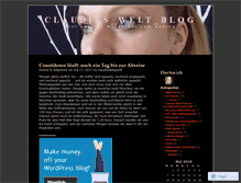 Tablet Screenshot of claudiasblogwelt.wordpress.com