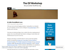 Tablet Screenshot of elfworkshop.wordpress.com