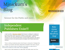 Tablet Screenshot of mjnickum.wordpress.com