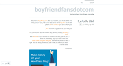 Desktop Screenshot of boyfriendfansdotcom.wordpress.com