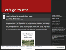 Tablet Screenshot of letsgotowar.wordpress.com