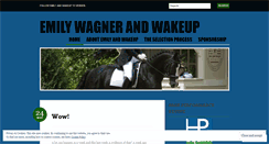 Desktop Screenshot of emilywagnerdressage.wordpress.com