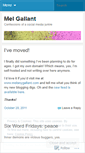 Mobile Screenshot of melgallant.wordpress.com