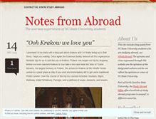 Tablet Screenshot of ncsustudyabroad.wordpress.com