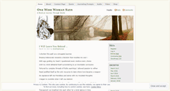 Desktop Screenshot of onewisewomansays.wordpress.com