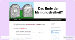 Desktop Screenshot of meinungsdiktat.wordpress.com