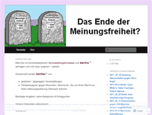 Tablet Screenshot of meinungsdiktat.wordpress.com