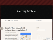 Tablet Screenshot of gettingmobile.wordpress.com