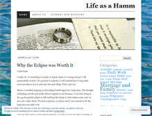 Tablet Screenshot of lifeasahamm.wordpress.com
