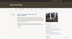 Desktop Screenshot of dairycowdiary.wordpress.com