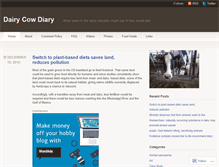 Tablet Screenshot of dairycowdiary.wordpress.com