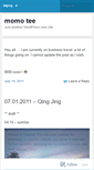 Mobile Screenshot of momotee.wordpress.com