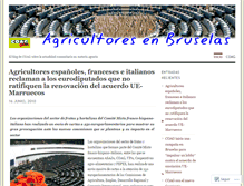 Tablet Screenshot of agricultoresenbruselas.wordpress.com