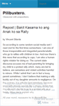 Mobile Screenshot of pilibustero.wordpress.com