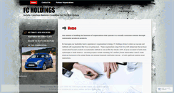 Desktop Screenshot of fcholdings.wordpress.com