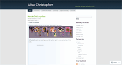 Desktop Screenshot of alisachristopher.wordpress.com