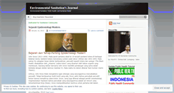 Desktop Screenshot of environmentalsanitation.wordpress.com