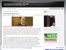 Tablet Screenshot of environmentalsanitation.wordpress.com