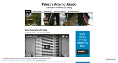 Desktop Screenshot of palestraartacho.wordpress.com