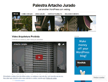 Tablet Screenshot of palestraartacho.wordpress.com