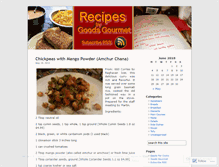 Tablet Screenshot of gfcrecipes.wordpress.com