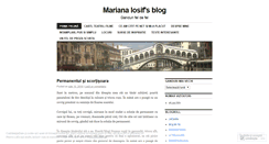 Desktop Screenshot of marianaiosif.wordpress.com